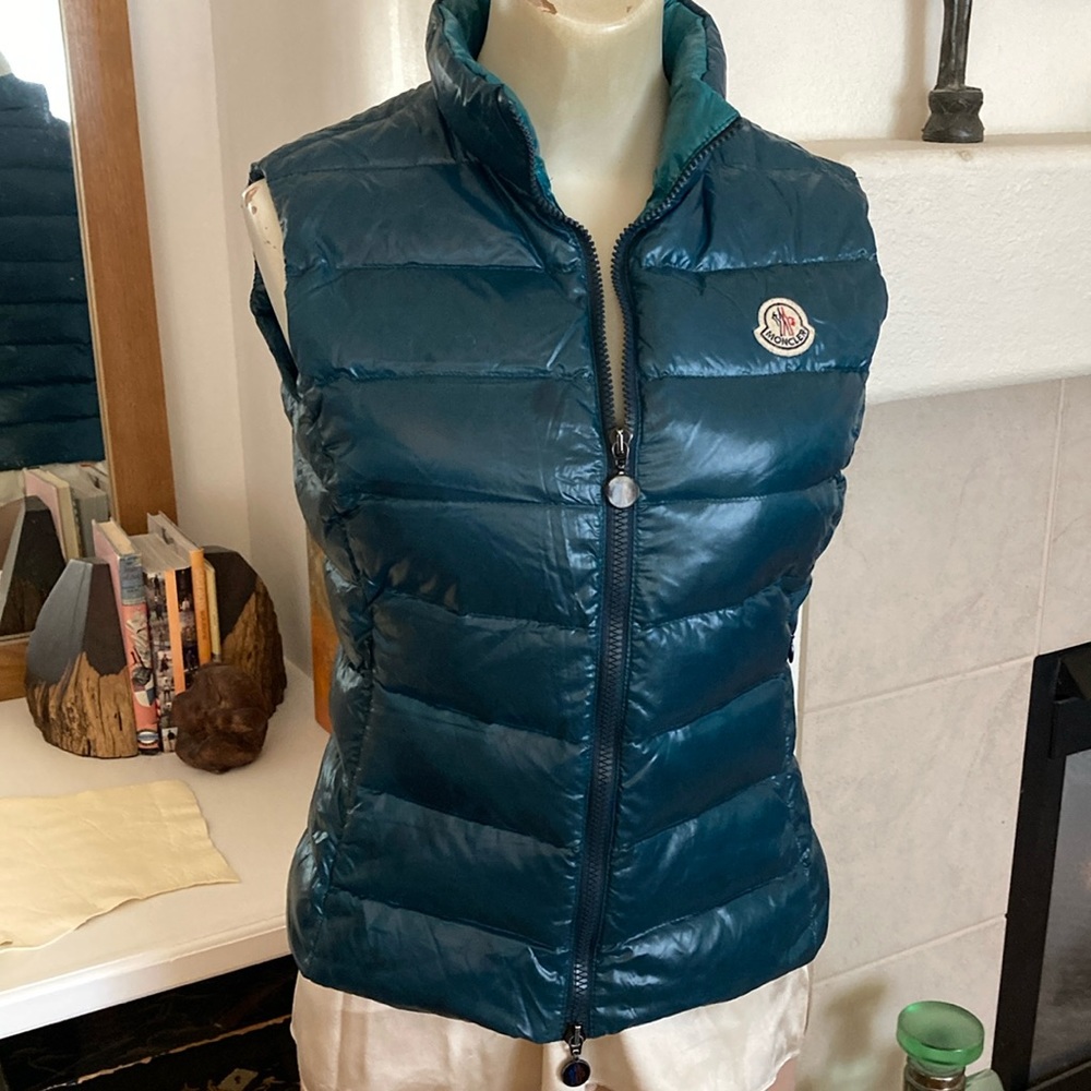 Moncler Green Down Vest Size 1